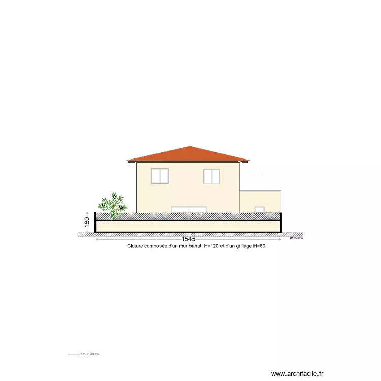 Plan de cloture EST. Plan de 