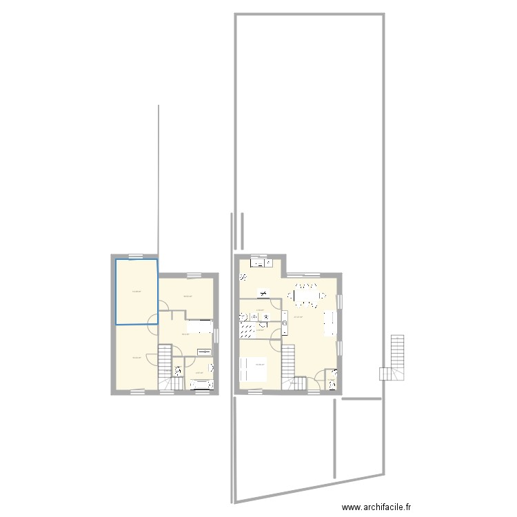 Ma maison 2. Plan de 13 pièces et 118 m2