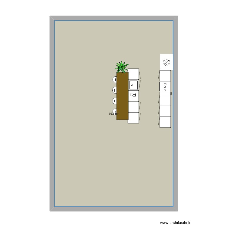 Cuisine . Plan de 0 pièce et 0 m2