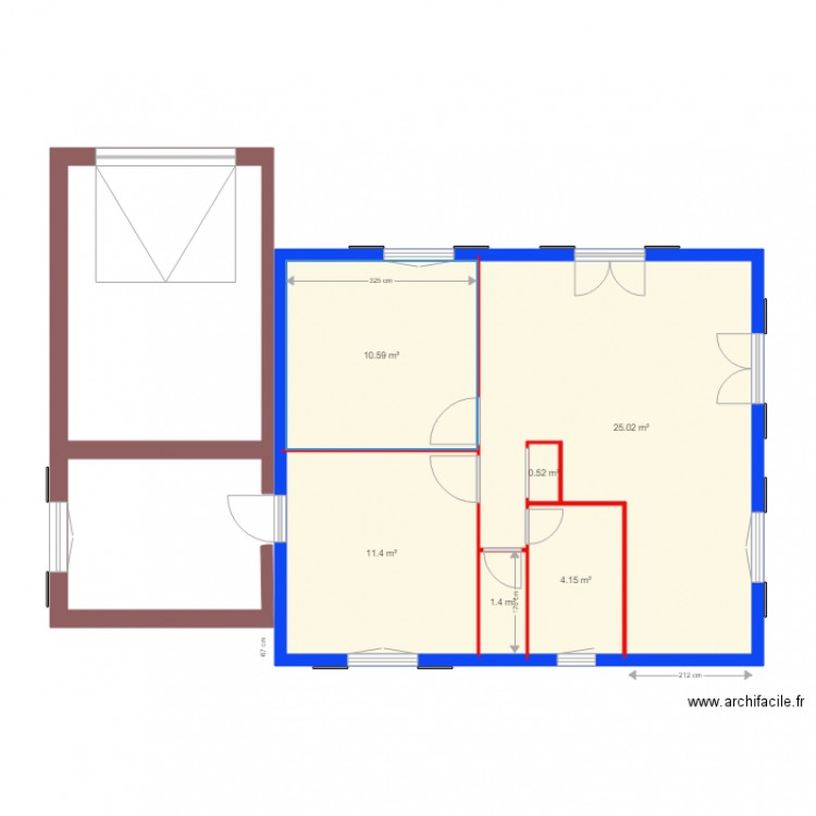 plan maison Yvon et Françoise. Plan de 0 pièce et 0 m2