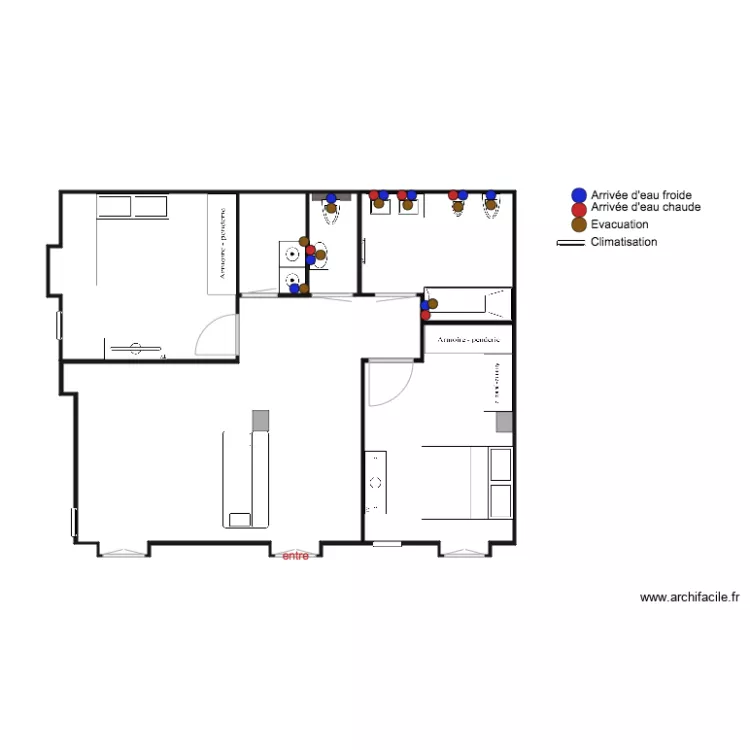 villa madeleine RDC Plan Plomberie Partie 1. Plan de villa madeleine RDC Plan Plomberie Partie 1. Plan de