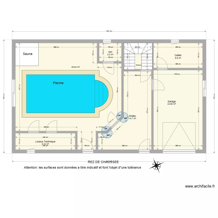 BI 2123 cot A Rez de Chaussée. Plan de BI 2123 cot A Rez de Chaussée. Plan de