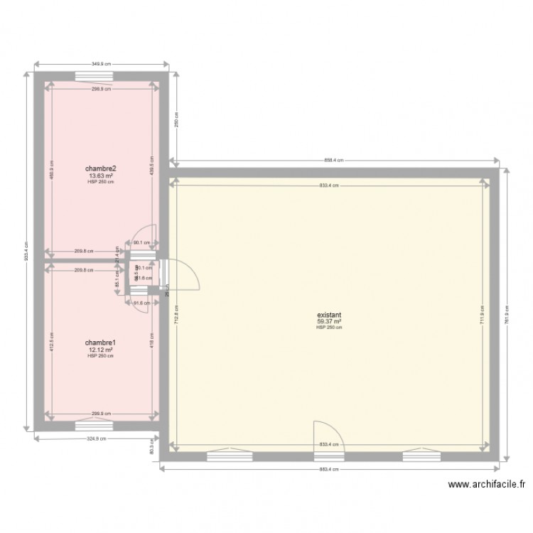 plan de masse. Plan de 0 pièce et 0 m2