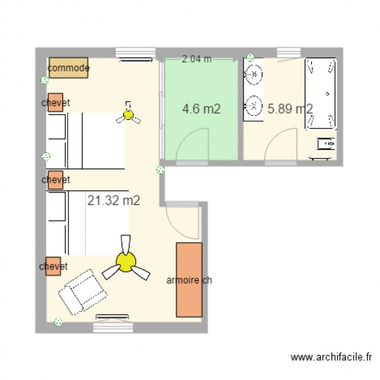 coin nuit parent stporchaire 2016. Plan de 0 pièce et 0 m2