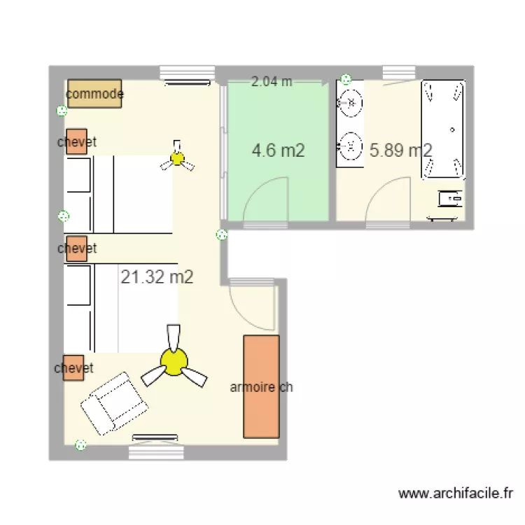 coin nuit parent stporchaire 2016. Plan de 