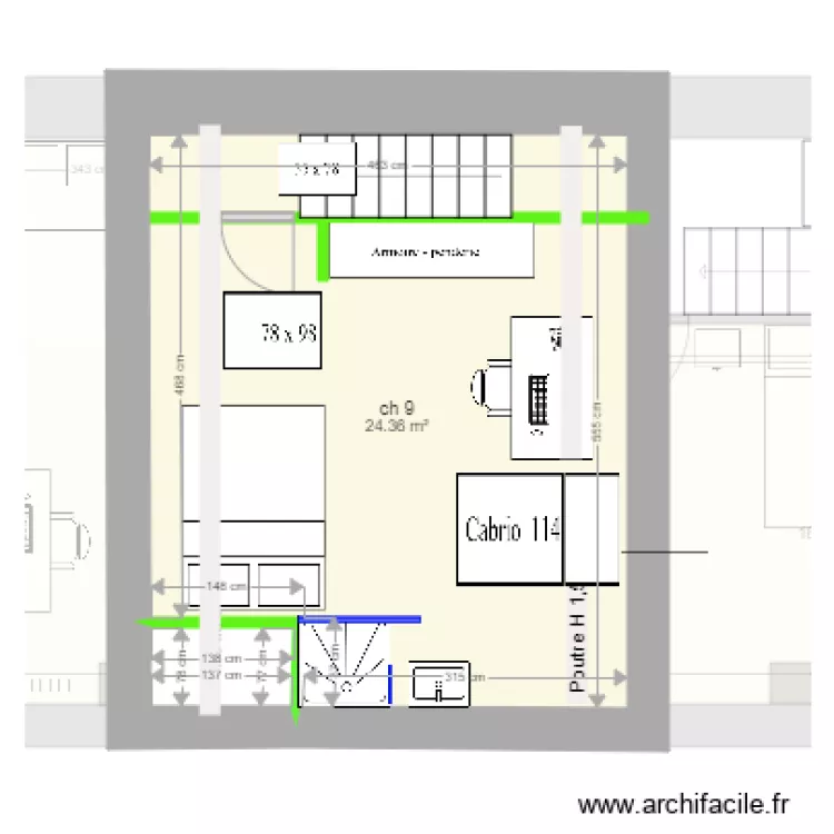 Palmerston travaux. Plan de 