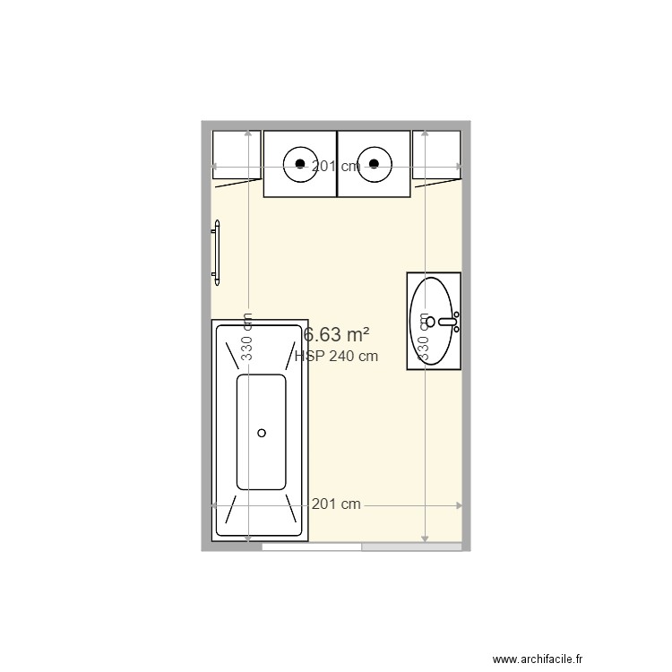 SDB mikit. Plan de 0 pièce et 0 m2