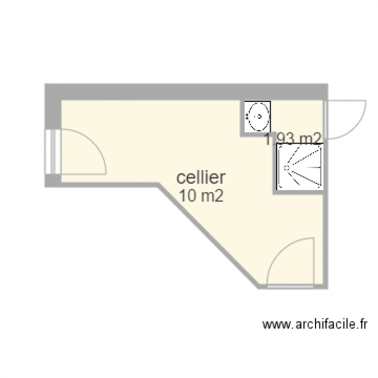 plan cellier 2. Plan de 0 pièce et 0 m2
