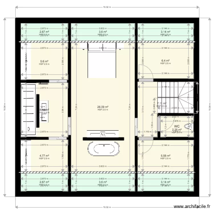PROJET FAMILLE SALHI COMBLE. Plan de 