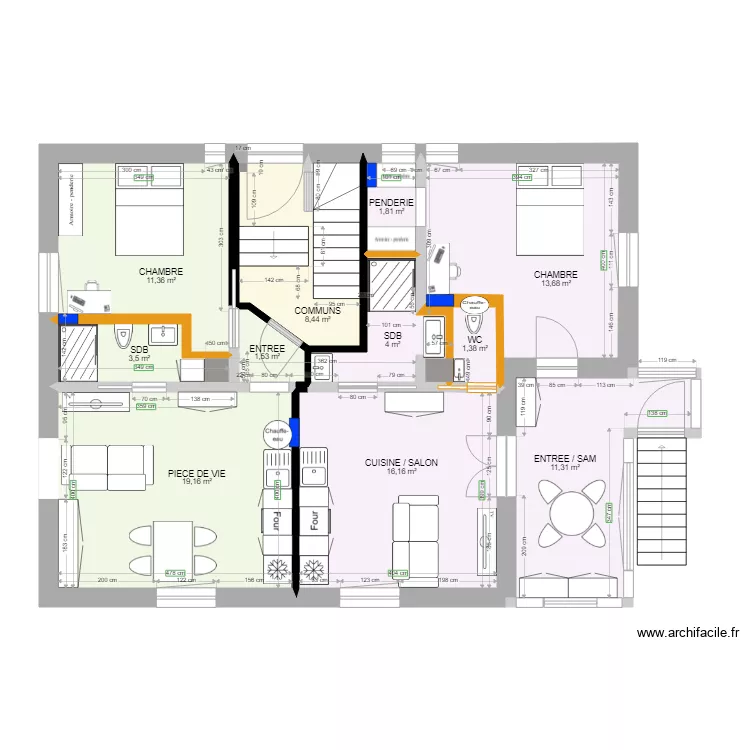 SILBERRUNZ PROJET DIV. Plan de 