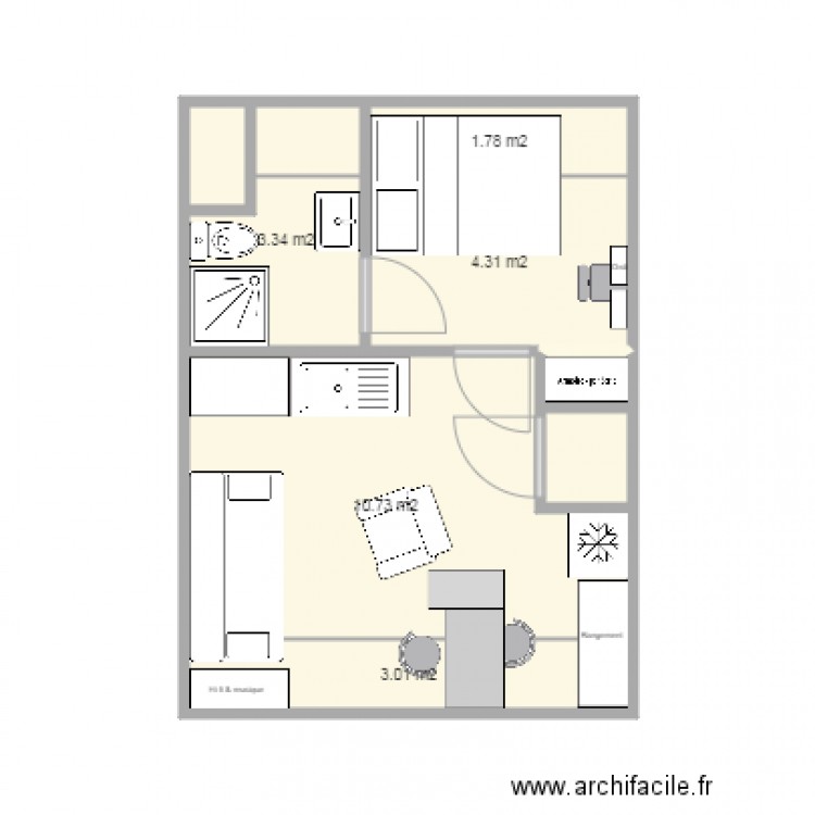 F1B Fleury. Plan de 0 pièce et 0 m2