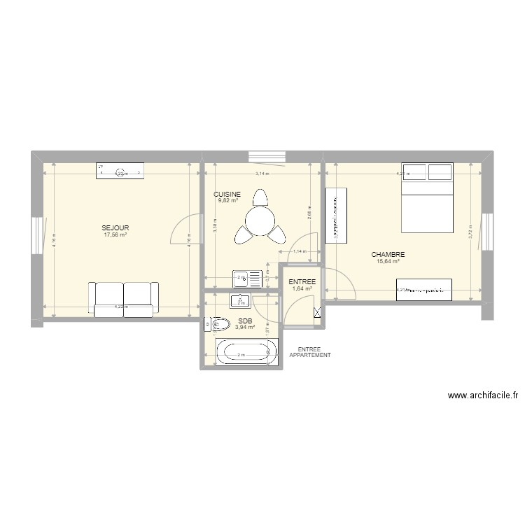 BARA AUDIN. Plan de 0 pièce et 0 m2