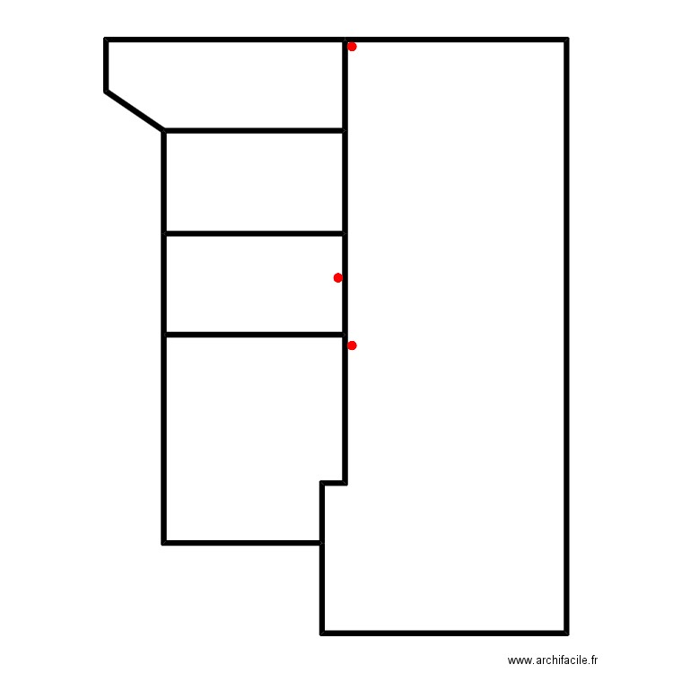 eeeeeee. Plan de 5 pièces et 140 m2