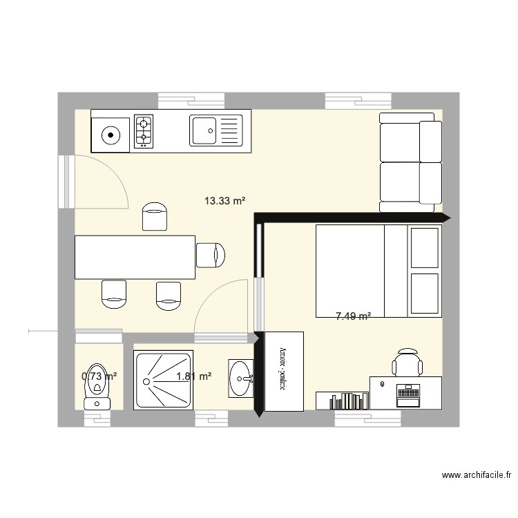 Brickawood 6X5 2. Plan de 0 pièce et 0 m2