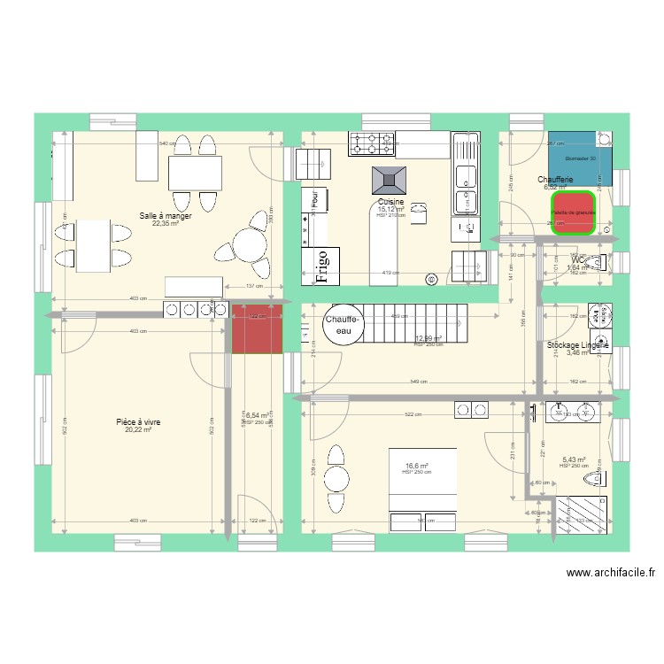 Caro modification RdC. Plan de 0 pièce et 0 m2