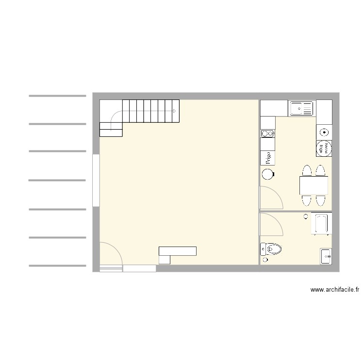 plan salon amandine . Plan de 0 pièce et 0 m2