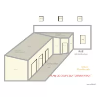 appartements sur cour avant plan de coupe