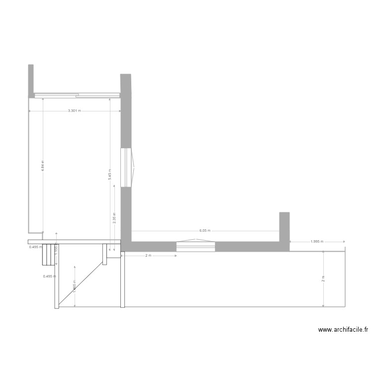 Terrasse calpinage 2. Plan de 0 pièce et 0 m2