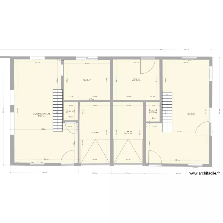 MESURE HANGAR PLAN DE BASE RDC. Plan de 