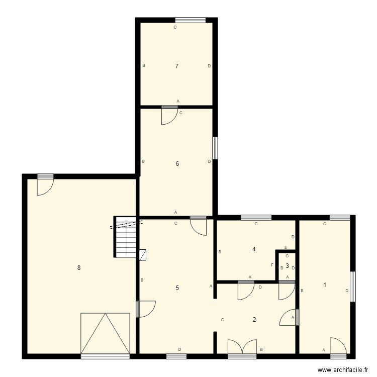 185059 Succession BERTRAND Plomb. Plan de 0 pièce et 0 m2