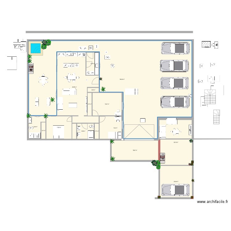 Para enviar a franchet modificado5. Plan de 0 pièce et 0 m2