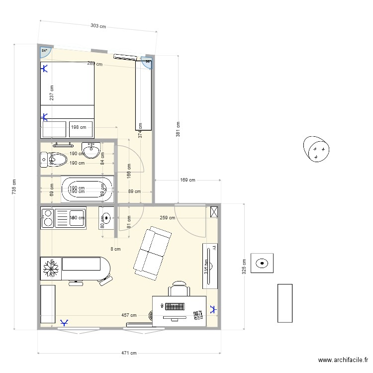 Appart Jules. Plan de 0 pièce et 0 m2