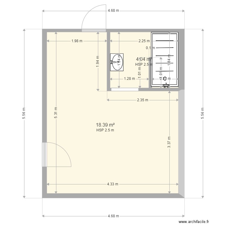 salle de bain parent 2. Plan de 0 pièce et 0 m2