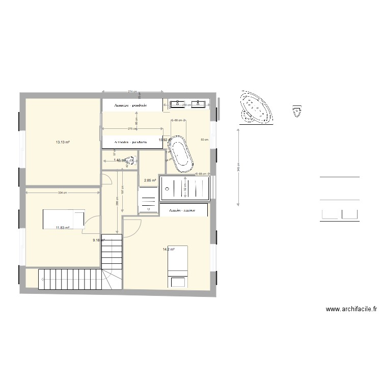 MALMOUSQUE RENO chambres. Plan de 0 pièce et 0 m2