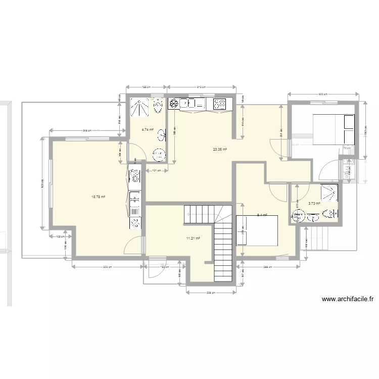 Projet maison Martinique. Plan de 