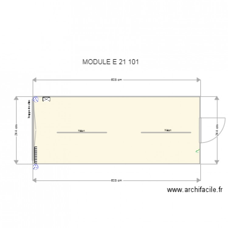 Module E 21 101 . Plan de 0 pièce et 0 m2