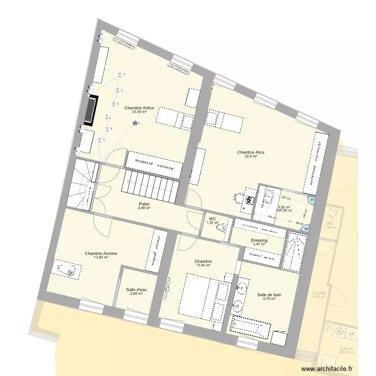 Maison Christopher51 E1. Plan de 
