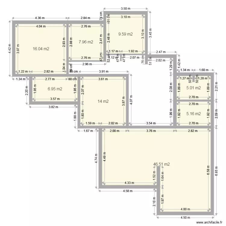GARREAU ROSHEIM. Plan de 