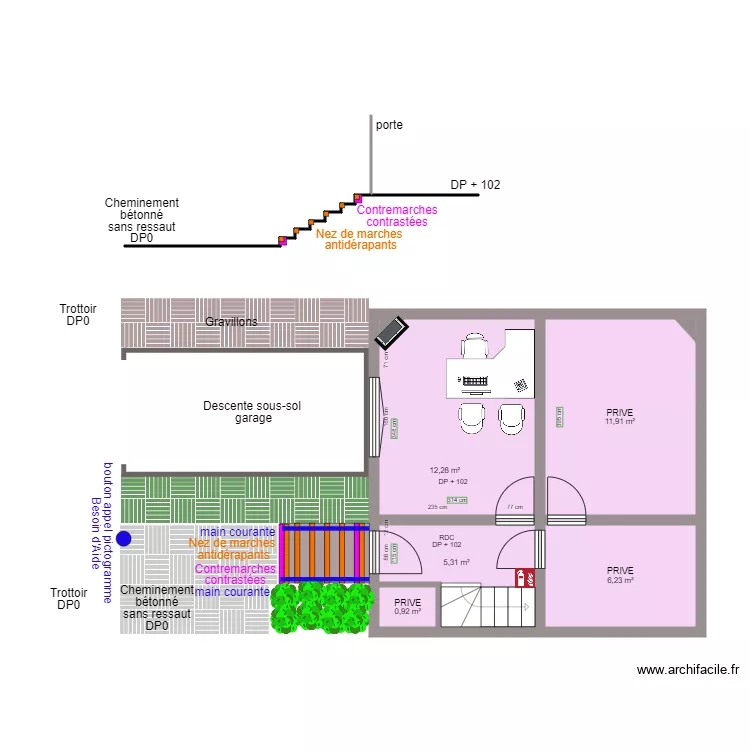 AGORALINE APRES TRAVAUX. Plan de 