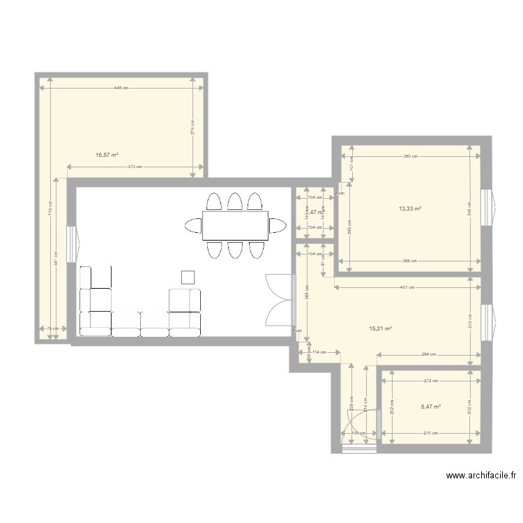 appartement type. Plan de 0 pièce et 0 m2