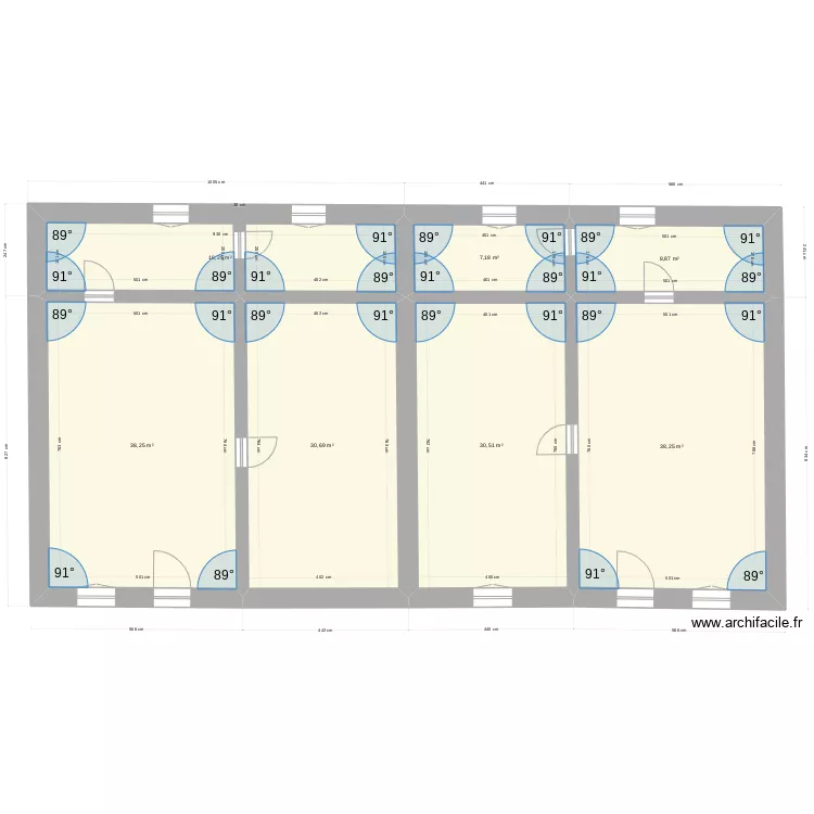 Maison. Plan de 