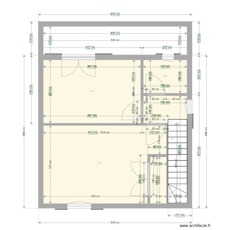 étage corse. Plan de 0 pièce et 0 m2