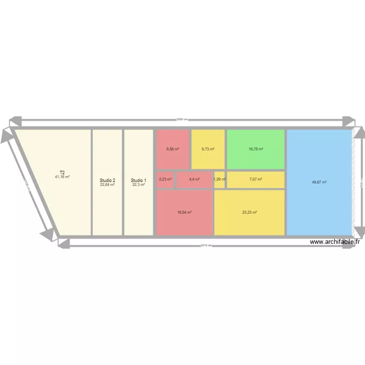 Plan Immeuble Le Passage. Plan de 