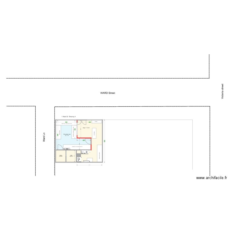 1 Ward st 4. Plan de 4 pièces et 49 m2