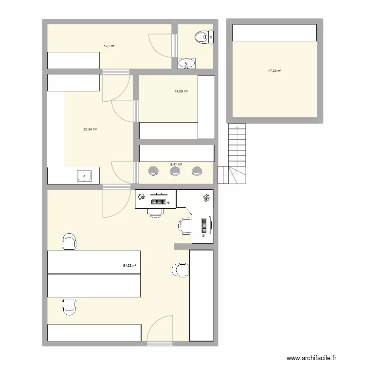 plan du labo . Plan de 