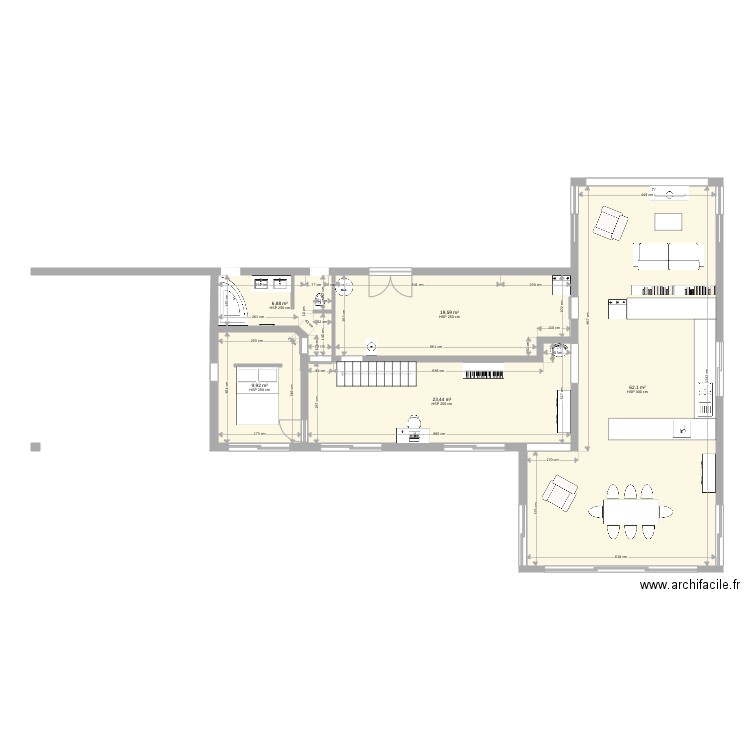 Maouris nord sud 5 façades sud. Plan de 0 pièce et 0 m2