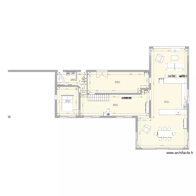 Maouris nord sud 5 fa&ccedil;ades sud. Plan de 