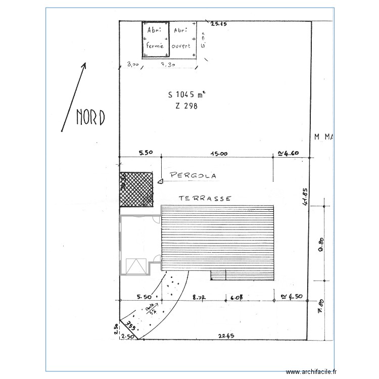 Plan garage atelier. Plan de 0 pièce et 0 m2