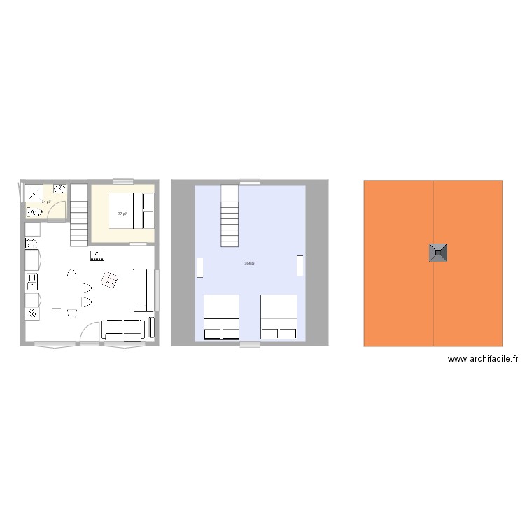 Chalet Valin 20x24 2D. Plan de 0 pièce et 0 m2