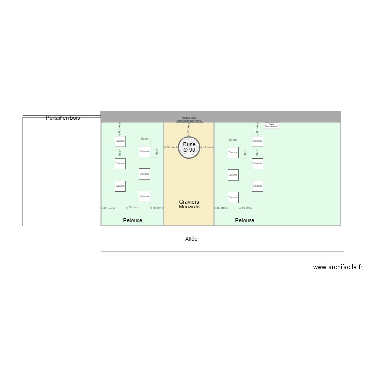 Cimetière. Plan de 0 pièce et 0 m2