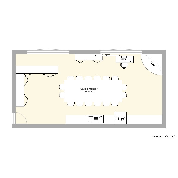 Salle à Manger Alma. Plan de 0 pièce et 0 m2