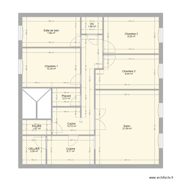 ETAGE 1 semi auto. Plan de 0 pièce et 0 m2