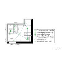 SDB version 1 plan éléctrique