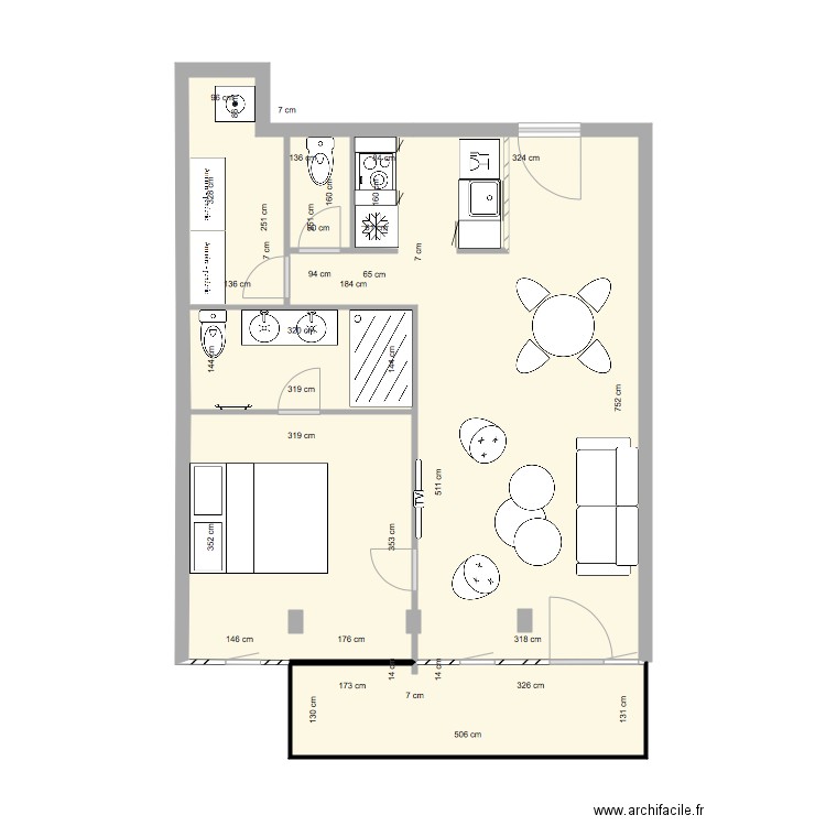 A 710 PLAN DEFINITIF. Plan de 0 pièce et 0 m2