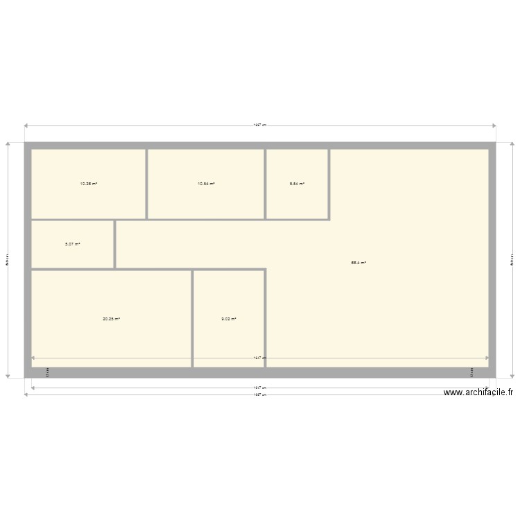 Max rectangle. Plan de 0 pièce et 0 m2