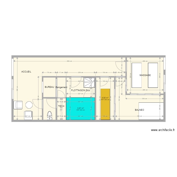 GUADELOUPE LOCAL 2 60 M2 13122021. Plan de 10 pièces et 57 m2